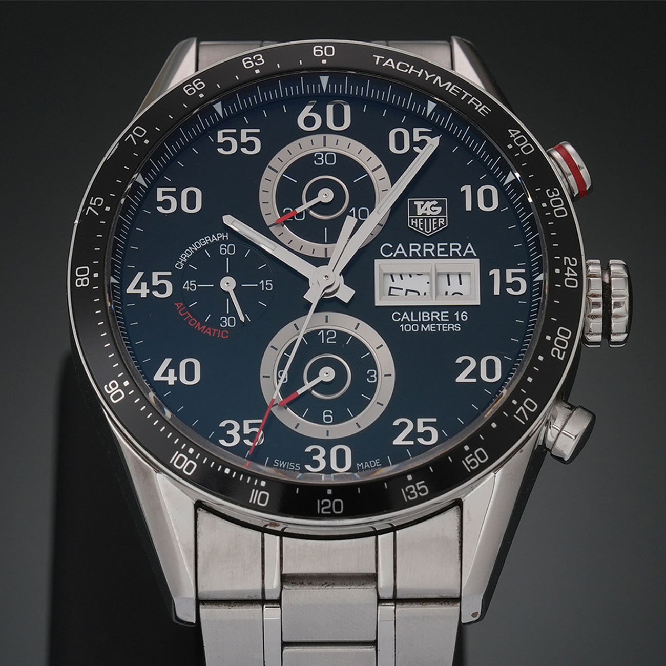 TAG HEUER(USED)태그호이어 까레라 데이데이트 스틸 크로노 CV2A10-0